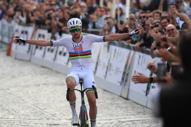 Veneto Classic - UCI Cycling race Pierre Teyssot MAXPPP ; Veneto Classic - UCI Cycling race . Bassano del Grappa, Italy on October 18, 2026. Reigning World Champion Brandon Mcnulty (USA) UAE TEAM EMIRATES XRG wins the race. Brandon Mcnulty (USA) UAE TEAM EMIRATES XRG Pierre Teyssot Maxppp Bassano del Grappa Veneto Italy  Copyright: xMAXPPPxPierrexTeyssotx TEY29005 TEY29005