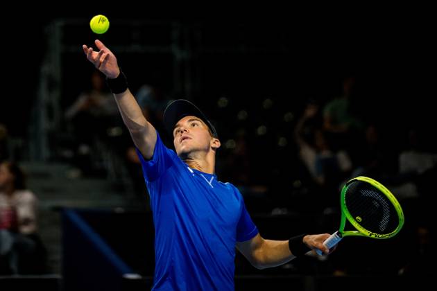 Andrea Guerrieri of Italy pictured in action during the European Open ATP, Tennis Herren tennis tournament in Brussels, on Sunday 18 October. This year s edition of the tournament is taking place from 17 to 25 October JASPERxJACOBS  x190216764x