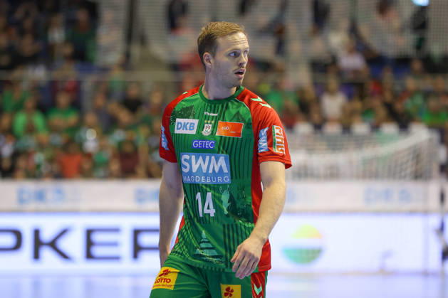 October 18, 2026, xgox, Handball: Opel HBL SC Magdeburg vs. TVB Stuttgart emspor, from left: Omar, Ingi, Magnusson (Magdeburg), 14 (Magdeburg)