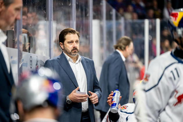 Oliver David, Trainer, Coach, Head Coach, RBM, Nuremberg Ice Tigers vs. Red Bull Munich, Ice Hockey, Penny DEL, Matchday 10, October 18, 2026, Nuremberg Ice Tigers vs. Red Bull Munich, Ice Hockey, Penny DEL, Matchday 10, October 18, 2026 Copyright: xEibner-Pressefoto ThomasxHahnx EP_NIT