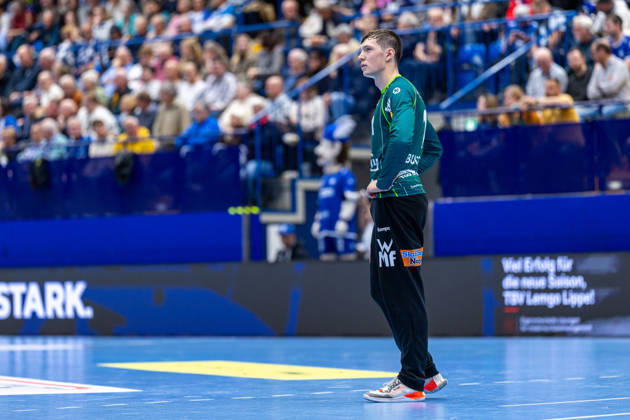 Julian Buchele, Frisch Auf Göppingen, 01 GER, TBV Lemgo Lippe vs. Frisch Auf Göppingen, Handball, 1st Bundesliga, Matchday 9, 2026–2027 Season, October 18, 2026 GER, TBV Lemgo Lippe vs. Frisch Auf Goeppingen, Handball, 1st Bundesliga, Matchday 9, 2026–2027 season, October 18, 2026 Lemgo Copyright: xEibner-Pressefoto JanxRollingerx EP_JSK