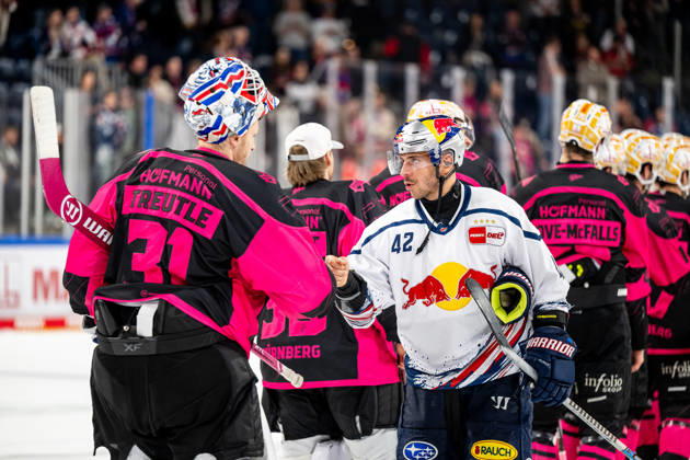 October 18, 2026, 2026–2027 Ice Hockey Season, Penny DEL, Nuremberg Ice Tigers, Icetigers, Red Bull Munich, ThHa xthxhax, Niklas Treutle 31, Nuremberg Ice Tigers, NIT Yasin Ehliz 42, Red Bull Munich, RBM Handshake