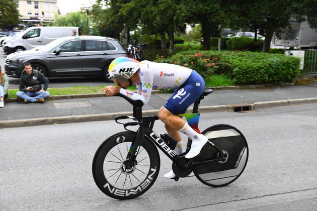 October 18, 2026, Les Herbiers, Pays De La Loire, France: French cyclist Thibault Guernalec, from the TotalEnergies team competes in the Chrono des Nations in Les Herbiers, France, on October 18, 2026. Les Herbiers France - ZUMAh284 20261018_znp_h284_018 Copyright: xRonanxHoussinx