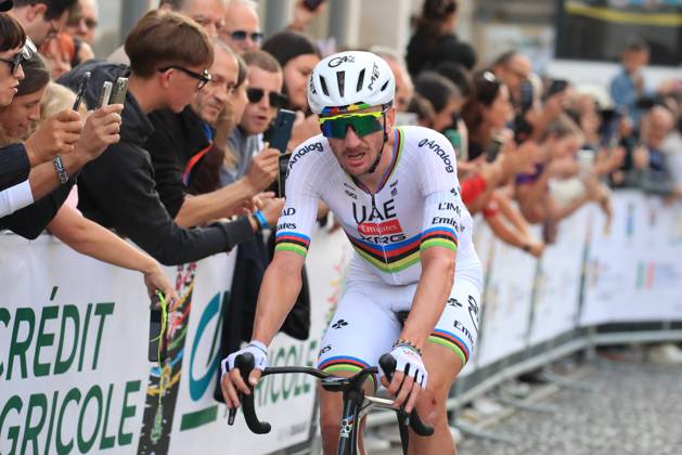Veneto Classic - UCI Cycling race Pierre Teyssot MAXPPP ; Veneto Classic - UCI Cycling race . Bassano del Grappa, Italy on October 18, 2026. Reigning World Champion Brandon Mcnulty (USA) UAE TEAM EMIRATES XRG wins the race. Pierre Teyssot Maxppp Bassano del Grappa Veneto Italy  Copyright: xMAXPPPxPierrexTeyssotx TEY29035 TEY29035