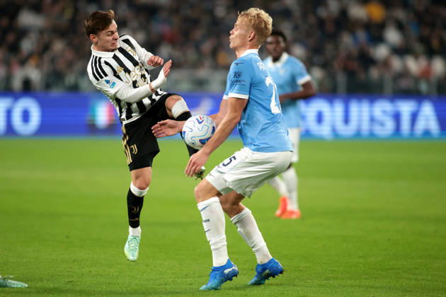 2026-10-18 Juventus FC v SS Lazio - Serie A 2026 27 TURIN, ITALY - OCTOBER 18: Francisco Conceicao of Juventus, Oliver Provstgaard of SS Lazio during the Serie A 2026 27 match between Juventus FC and SS Lazio at Allianz Stadium on October 18, 2026 in Turin, Italy. (Photo by Nderim Kaceli BSR Agency) Turin Italy Content not available for redistribution in The Netherlands directly or indirectly through any third parties. Copyright: xBSRxAgencyx