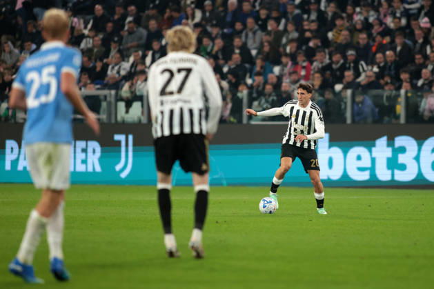 2026-10-18 Juventus FC v SS Lazio - Serie A 2026 27 TURIN, ITALY - OCTOBER 18: Andrea Cambiaso of Juventus during the Serie A 2026 27 match between Juventus FC and SS Lazio at Allianz Stadium on October 18, 2026 in Turin, Italy. (Photo by Nderim Kaceli BSR Agency) Turin Italy Content not available for redistribution in The Netherlands directly or indirectly through any third parties. Copyright: xBSRxAgencyx