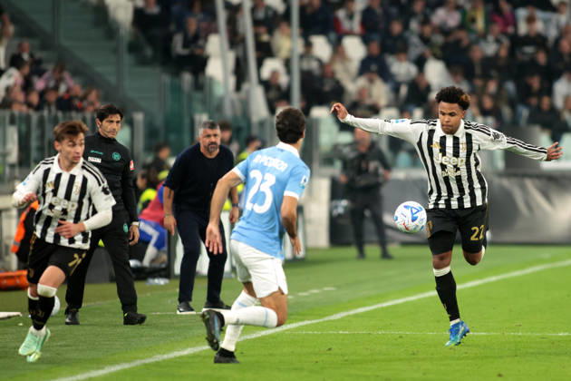 2026-10-18 Juventus FC v SS Lazio - Serie A 2026 27 TURIN, ITALY - OCTOBER 18: Weston McKennie of Juventus during the Serie A 2026 27 match between Juventus FC and SS Lazio at Allianz Stadium on October 18, 2026 in Turin, Italy. (Photo by Nderim Kaceli BSR Agency) Turin Italy Content not available for redistribution in The Netherlands directly or indirectly through any third parties. Copyright: xBSRxAgencyx