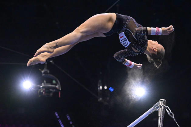 IPA89907082 - NEMOUR Kaylia (ALG) on the floor during the 54th Artistic Gymnastics World Championships in Rotterdam, Netherlands, October 19, 2026  Copyright: xFilippoxTomasi IPAxSportx xx IPA89907082 IPA89907082