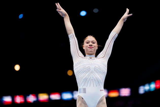 October 19, 2026: Morgane Osyssek Reimer of France competes in the women’s balance beam qualifications during day three of the 2026 Artistic Gymnastics World Championships on October 19, 2026 in Rotterdam. Photo by Joel Marklund, BILDBYRÅN, code JM JM0860 bbeng artistic gymnastics artistic gymnastics gymnastics world championships women s artistic gymnastics artistic gymnastics gymnastics world championships women s artistic gymnastics artistic gymnastics gymnastics world championships women s artistic gymnastics artistic gymnastics gymnastics world championships women s artistic gymnastics artistic gymnastics gymnastics world championships women s artistic gymnastics artistic gymnastics gymnastics world championships women s artistic gymnastics artistic gymnastics gymnastics world championships women s artistic gymnastics artistic gymnastics gymnastics world championships women s artistic gymnastics artistic gymnastics gymnastics world championships women s artistic gymnastics artistic gymnastics gymnastics world championships women s artistic gymnastics artistic gymnastics gymnastics world championships women s artistic gymnastics artistic gymnastics gymnastics world championships women s artistic gymnastics artistic gymnastics gymnastics world championships women s artistic gymnastics artistic gymnastics gymnastics world championships women s artistic gymnastics artistic gymnastics gymnastics world championships women s artistic gymnastics artistic gymnastics gymnastics world championships women s artistic gymnastics artistic gymnastics gymnastics world championships women s artistic gymnastics artistic gymnastics gymnastics world championships women s artistic gymnastics artistic gymnastics gymnastics world championships women s artistic gymnastics artistic gymnastics gymnastics world championships women s artistic gymnastics artistic gymnastics gymnastics world championships women s artistic gymnastics artistic gymnastics gymnastics world championships women s artistic gymnastics artistic gymnastics gymnastics world championships women s artistic gymnastics artistic gymnastics gymnastics world championships women s artistic gymnastics artistic gymnastics gymnastics world championships women s artistic gymnastics artistic gymnastics gymnastics world championships women s artistic gymnastics artistic gymnastics gymnastics world championships women s artistic gymnastics artistic gymnastics gymnastics world championships women s artistic gymnastics artistic gymnastics gymnastics world championships women s artistic gymnastics artistic gymnastics gymnastics world championships women s artistic gymnas  Copyright: JOELxMARKLUND BB261019JM055