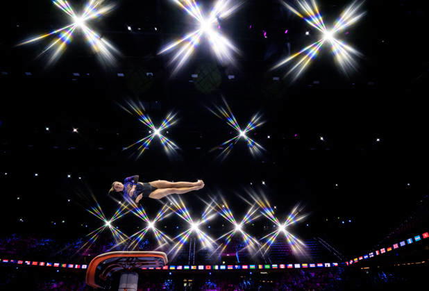 261019 Editor s note: An on-camera star filter was used to create this image. Julia Weissenhofer of Liechtenstein competes in the women s vault qualifying round on the third day of the 2026 Artistic Gymnastics World Championships on October 19, 2026 in Rotterdam. Photo by Joel Marklund, BILDBYRÅN. Code: JM JM0860. women’s artistic gymnastics, artistic gymnastics, gymnastics world championships, women’s artistic gymnastics, artistic gymnastics, gymnastics world championships, women’s  Copyright: JOELxMARKLUND BB261019JM065