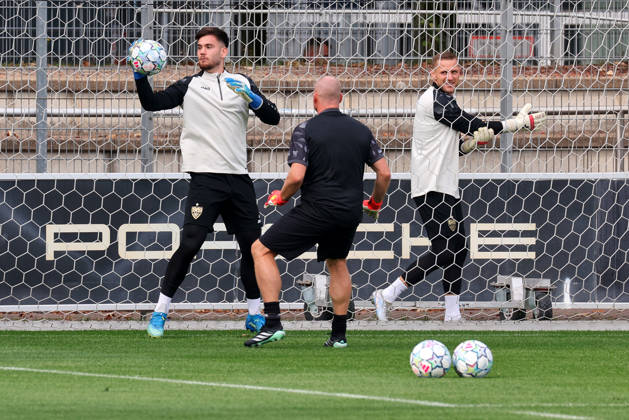 October 19, 2026, Stuttgart, Soccer, UEFA Champions League, 2026–2027 Season, VfB Stuttgart Practice, Dennis Seimen