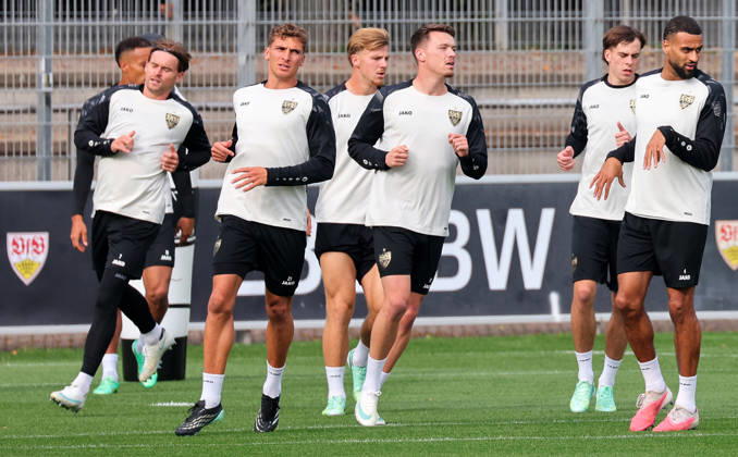 Football, Champions League, VfB Stuttgart, Training