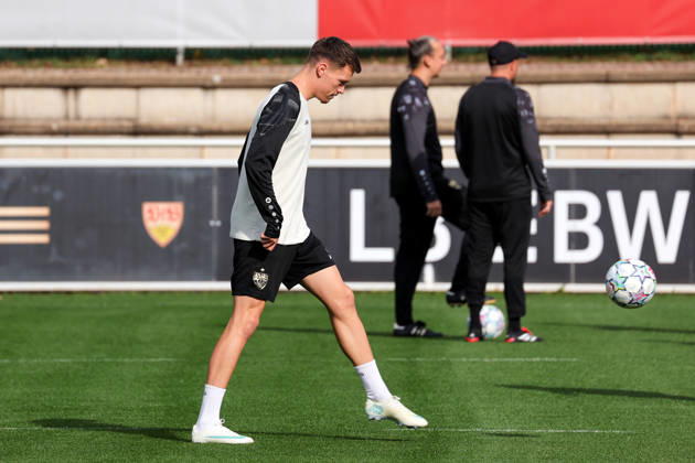 October 19, 2026, Stuttgart, Soccer, UEFA Champions League, 2026–2027 Season, VfB Stuttgart Practice, Dzenan Pejcinovic