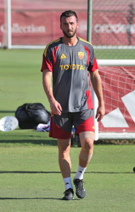 IPA89917385 - October 19, 2026 Champions League: Gasperini press conference, PK, Pressekonferenz + Training Sessions In the photo: Cristante (Photo by Gino Mancini)  Copyright: xGinoxMancini IPAxSportx xx IPA89917385 IPA89917385