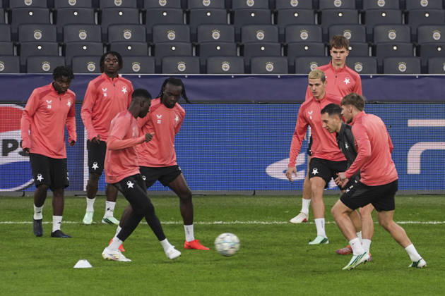 Football, Champions League, Slavia Prague, Training