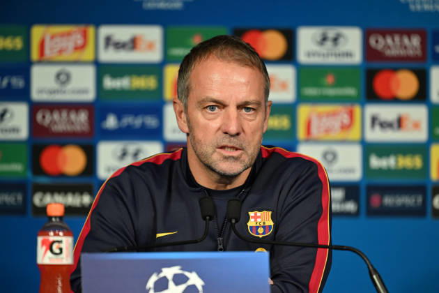 Football, Champions League, FC Barcelona, press conference