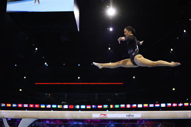 October 19, 2026, Rotterdam, Netherlands: LIA GRACE REDICK of Team Canada competes on the Balance Beam of the Women s Qualification of the 54th Artistic Gymnastics World Championships at the Ahoy Arena in Rotterdam, Netherlands. Artistic Gymnastics 2026: World Championships - ZUMAc179 20261019_zep_c179_079 Copyright: xMickaelxChavetx