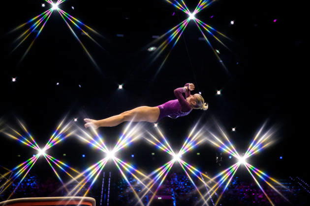 261019 Editor s note: An on-camera star filter was used to create this photo. Ruby Evans of Great Britain competes in the women s vault qualifiers during day three of the 2026 Artistic Gymnastics World Championships on October 19, 2026 in Rotterdam. Photo by Joel Marklund, BILDBYRÅN, code JM JM0860. bbeng, artistic gymnastics, gymnastics, World Championships, women’s artistic gymnastics, women’s gymnastics, World Championships, women’s artistic gymnastics, women’s gymnastics, World Championships  Copyright: JOELxMARKLUND BB261019JM094