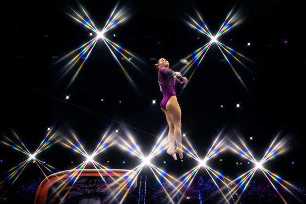 261019 Editor s note: An on-camera star filter was used to create this photo. Abigail Martin of Great Britain competes in the women s vault qualifying round on the third day of the 2026 Artistic Gymnastics World Championships on October 19, 2026 in Rotterdam. Photo by Joel Marklund, BILDBYRÅN. Code: JM JM0860. Women’s artistic gymnastics, artistic gymnastics, gymnastics, World Championships, Women’s artistic gymnastics, artistic gymnastics, gymnastics, World Championships, Women’s artistic gymnastics, artistic gymnastics, gymnastics, World Championships, Women’s  Copyright: JOELxMARKLUND BB261019JM113