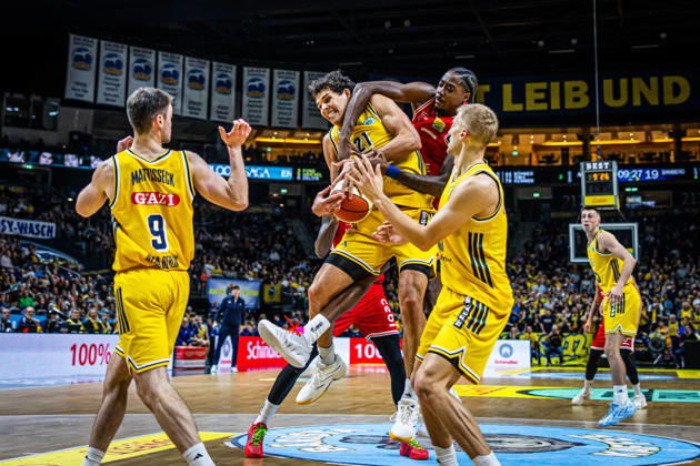 Basketball Berlin, October 19, 2026; 2026–2027 Season; Netto BBL Cup Round of 16; Alba Berlin; BMA365; Bamberg Baskets; Brandon Angel; Alba Berlin, No. 21