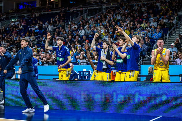 Basketball Berlin, October 19, 2026; 2026–2027 Season; Netto BBL Cup Round of 16; Alba Berlin; BMA365; Bamberg Baskets; Alba Celebrates