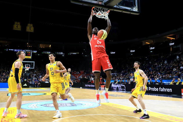 October 19, 2026, Germany, GER, DEU, Basketball, BBL Cup, Day 1, 2026–2027 Season, Berlin, ALBA Berlin vs. Bamberg, BRANDON ANGEL (ALBA Berlin) 21, JONAS MATTISSECK (ALBA Berlin) 9, Justin Bean (ALBA Berlin) 34, Hason Ward (Bamberg) 20, nordphoto GmbH, Engler Berlin, Uber Arena, Berlin, Germany Copyright: xNordphotox xEnglerx
