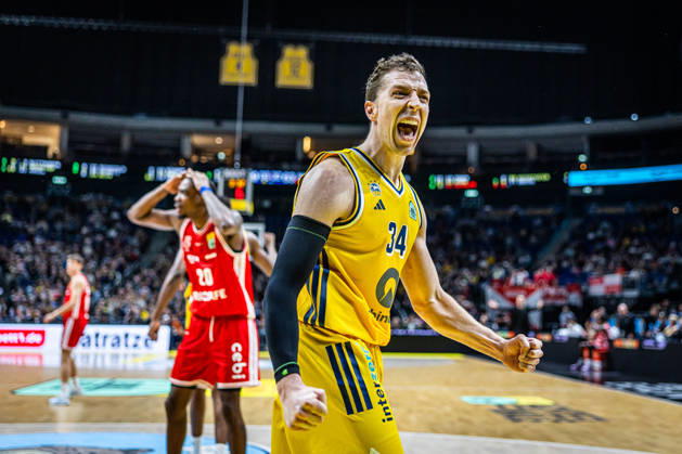 Basketball Berlin, October 19, 2026; 2026–2027 Season; Netto BBL Cup Round of 16; Alba Berlin; BMA365; Bamberg Baskets; Justin Bean; Alba Berlin, No. 34