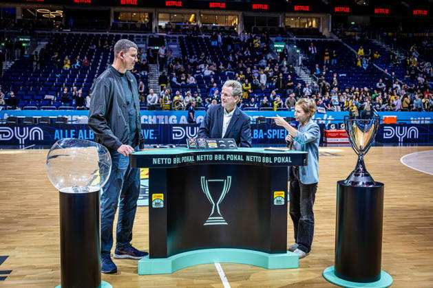 Basketball Berlin, October 19, 2026; 2026–2027 Season; Netto BBL Cup Round of 16; Alba Berlin; BMA365; Bamberg Baskets; Quarterfinal Draw