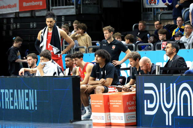 October 19, 2026, Germany, GER, DEU, Basketball, BBL Cup, Day 1, 2026–2027 Season, Berlin, ALBA Berlin vs. Bamberg, Bamberg bench, disappointment, disappointed, frustration, frustrated, sad, unhappy, negative emotions, nordphoto GmbH Engler Berlin Uber Arena Berlin Germany Copyright: xNordphotox xEnglerx
