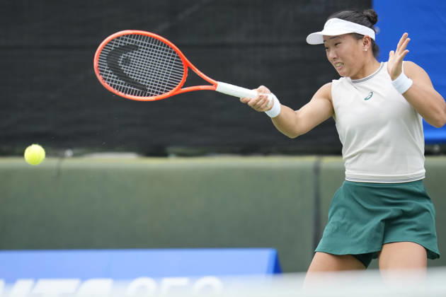 WTA, Tennis Damen Kinoshita Group Japan Open - Day 2 Claire Liu of the United States competes in her round of 32 singles match against Magda Linette of Poland at the 2026 Kinoshita Group Japan Open Women s tennis tournament at Utsubo Tennis Center in Osaka, Japan, on October 20, 2026. Osaka Japan  Copyright: xOwenxHammondx originalFilename:hammond-2026kino261020_np6Ds.jpg