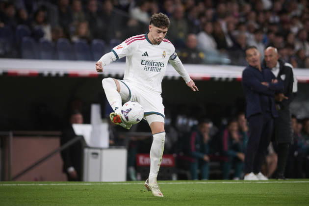 LaLiga - Real Madrid CF v Sevilla FC Real Madrid CF’s Fede Valverde during La Liga match. October 18 ,2026. Photo by Ropero AlterPhotos ABACAPRESS.COM Madrid Madrid Spain Copyright: xRopero AlterPhotos ABACAx