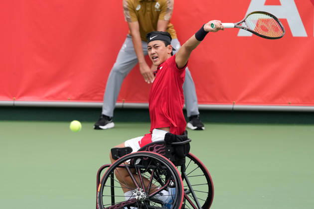 Tokito Oda (JPN), OCTOBER 20, 2026-Wheelchair Tennis : Men s Singles 2nd Round Match at Nagoya City Higashiyama Park Tennis Center during The Asian Para Games Aichi-Nagoya 2026 in Aichi, Japan. Noxthirdxpartyxsales  aflo_357535826 MARUYAMA,xKoheix