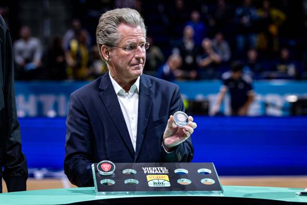 Basketball Berlin, October 19, 2026; 2026–2027 Season; Netto BBL Cup Round of 16; Alba Berlin; BMA365; Bamberg Baskets; Quarterfinal Draw; Dr. Stefan Holz; Bayern Munich