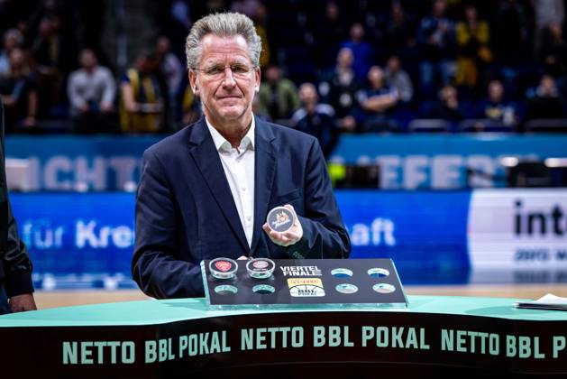 Basketball Berlin, October 19, 2026; 2026–2027 Season; Netto BBL Cup Round of 16; Alba Berlin; BMA365; Bamberg Baskets; Quarterfinal Draw; Dr. Stefan Holzhagen