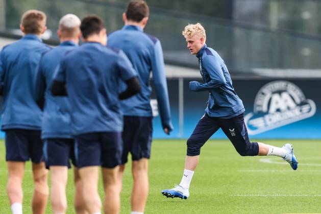 Club s Joaquin Seys pictured during a training session of Belgian soccer team Club Brugge KV, Tuesday 20 October 2026 in Knokke-Heist. Club is preparing for the third game in the UEFA Champions League league phase against French team Racing Club de Lens tomorrow. BRUNOxFAHY  x190374143x