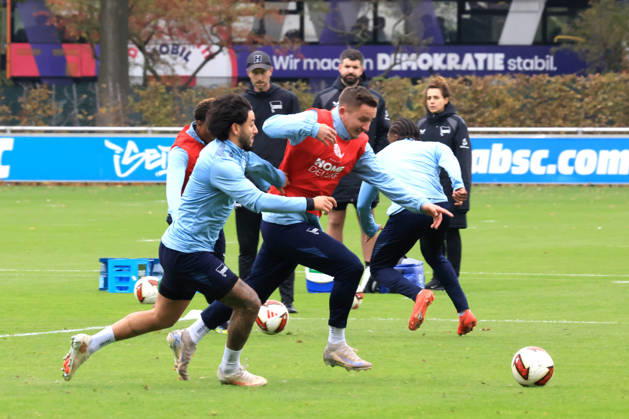 Football, 2nd Bundesliga, Hertha BSC, Training