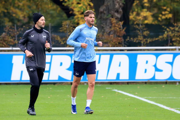October 20, 2026, Germany, Soccer, 2. Bundesliga, 2026–2027 season, Sportforum, Hertha BSC, Training: Marton Dardai, Hertha BSC Berlin 31, Fitness Coach Hendrik Vieth, Hertha BSC, 2nd Division. DFB and DFL regulations prohibit any use of photographs as image sequences and or quasi-video. nordphoto GmbH, Engler, Berlin, Sportforum, Berlin, Germany Copyright: xNordphotox xEnglerx