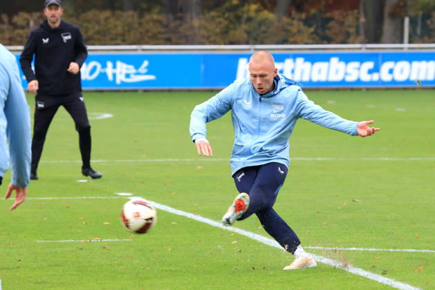 October 20, 2026, Germany, Soccer, 2. Bundesliga, 2026–2027 Season, Sportforum, Hertha BSC, Training: Jon Dagur Thorsteinsson, Hertha BSC Berlin, October 23, 2nd Division. DFB and DFL regulations prohibit any use of photographs as image sequences and or quasi-video. nordphoto GmbH, Engler, Berlin, Sportforum, Berlin, Germany Copyright: xNordphotox xEnglerx