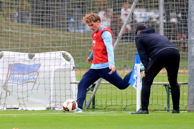 October 20, 2026, Germany, Soccer, 2. Bundesliga, 2026–2027 season, Sportforum, Hertha BSC, Training: Mayson Grothe, Hertha BSC Berlin 34, 2nd Division. DFB and DFL regulations prohibit any use of photographs as image sequences and or quasi-video. nordphoto GmbH, Engler, Berlin, Sportforum, Berlin, Germany Copyright: xNordphotox xEnglerx