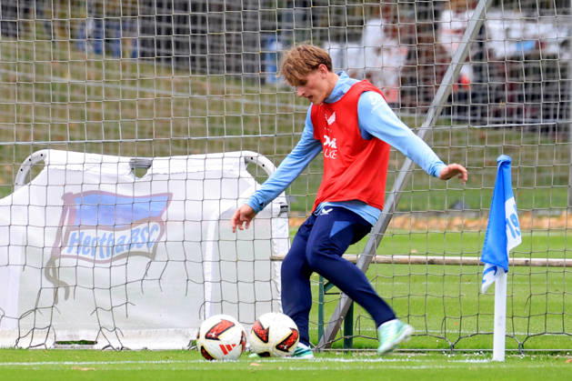 October 20, 2026, Germany, Soccer, 2. Bundesliga, 2026–2027 season, Sportforum, Hertha BSC, Training: Mayson Grothe, Hertha BSC Berlin 34, 2nd Division. DFB and DFL regulations prohibit any use of photographs as image sequences and or quasi-video. nordphoto GmbH, Engler, Berlin, Sportforum, Berlin, Germany Copyright: xNordphotox xEnglerx