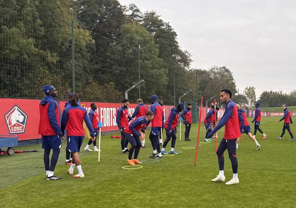 Football, Champions League, OSC Lille, Training