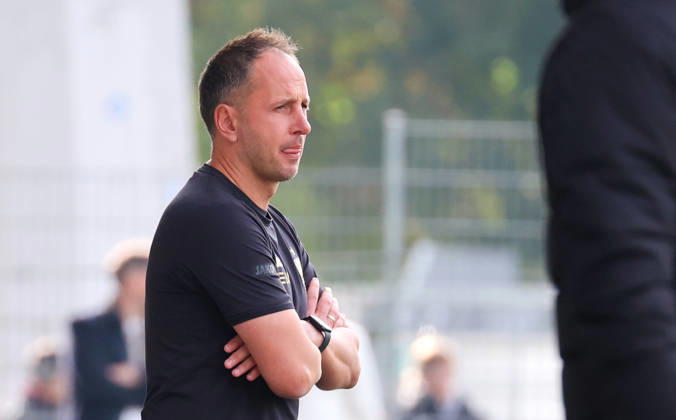 October 20, 2026, Stuttgart, U19 Champions League, 2026–2027 season, U19 Youth League: VfB Stuttgart vs. Atlético Madrid, VfB Coach Tobias Rathgeb