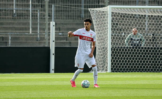 October 26, 2020 U19 VfB Stuttgart vs. U19 Atlético Madrid Germany, Stuttgart, October 20, 2026, Soccer, UEFA Youth League, 2026–2027 season, U19 VfB Stuttgart vs. U19 Atlético Madrid, Gabriel Bruno Zarrella, U19 VfB Stuttgart