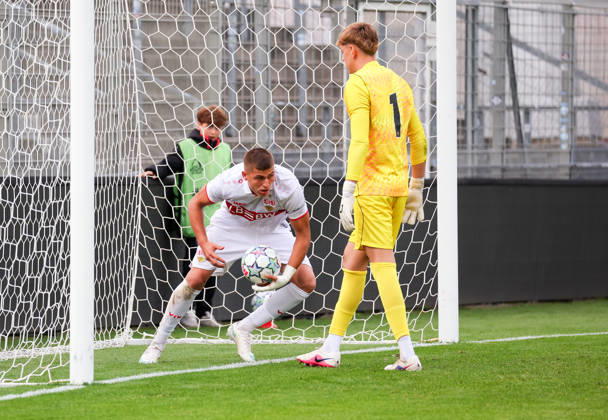 October 20, 2026, Stuttgart, U19 Champions League, 2026–2027 season, U19 Youth League: VfB Stuttgart vs. Atlético Madrid, 2–3, Goal scorer: Enis Redzepi (VfB)