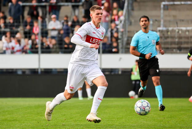 October 20, 2026, Stuttgart, U19 Champions League, 2026–2027 season, U19 Youth League: VfB Stuttgart vs. Atlético Madrid, Kian Speidel (VfB)