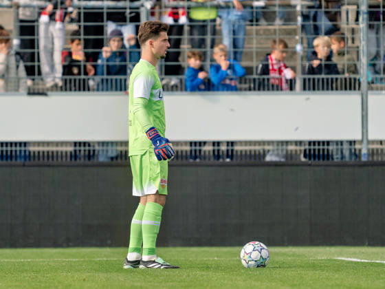 Goalkeeper Tom Walz, VfB Stuttgart, October 1, Germany, Soccer, VfB Stuttgart vs. Atlético Madrid, UEFA Youth League, Matchday 3, Stuttgart, 2026–2027 Season, October 20, 2026, GER, Soccer, VfB Stuttgart vs. Atlético Madrid, UEFA Youth League, Matchday 3, Stuttgart, 2026–2027 season, October 20, 2026, Stuttgart Copyright: xCarstenxSchweringx EP_CSG