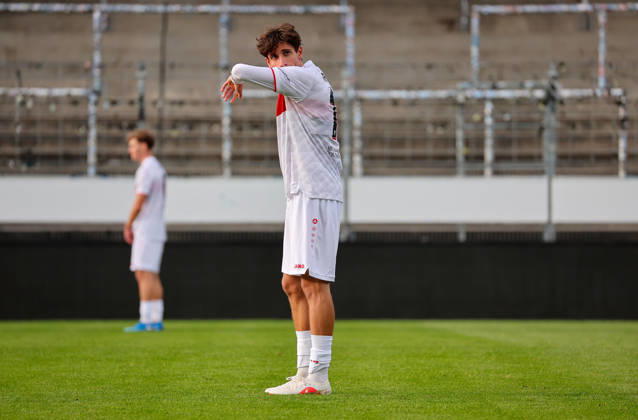 October 20, 2026, Stuttgart, U19 Champions League, 2026–2027 season, U19 Youth League: VfB Stuttgart vs. Atlético Madrid, Konstantinos Karangelis (VfB)