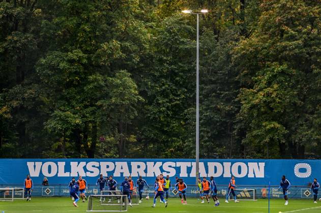 Volksparkstadion Sign: HSV Match Scene, Germany, Hamburg, Volksparkstadion, Soccer, Bundesliga 1, Hamburger SV Training