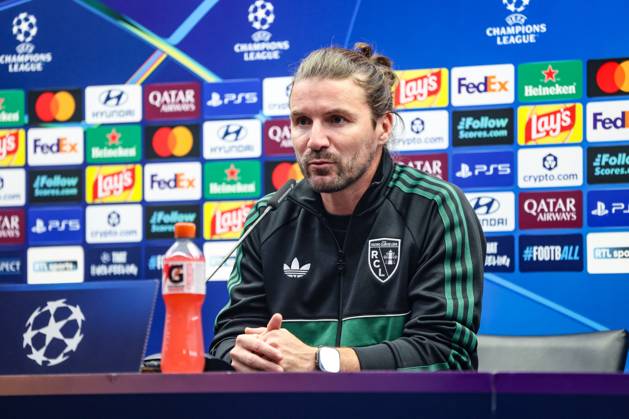 Football, Champions League, RC Lens, press conference