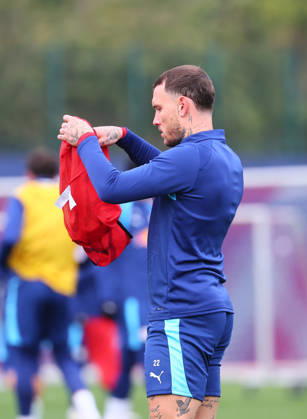 RB Leipzig Training: Champions League, Leipzig, October 20, 2026, RB Academy, UEFA Champions League, RB Leipzig s final training session the day before Real Madrid vs. RB Leipzig. Pictured: David Raum, No. 22, RB Leipzig, Picture Point